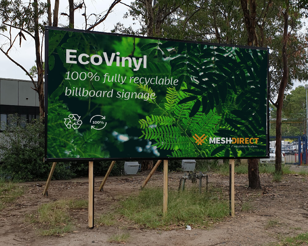 Green Ecovinyl billboard