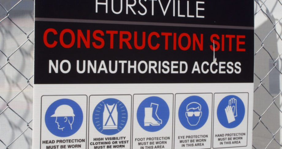 Scentre Group Corflute Construction sign