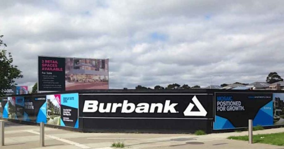Burbank Building Site Vinyl Signs