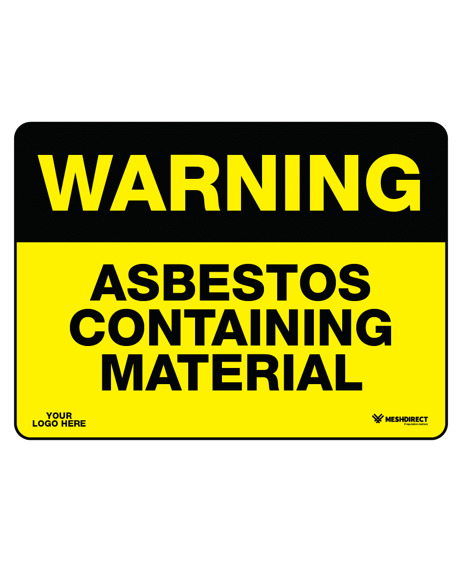 Warning Asbestos Containing Material Safety Sign
