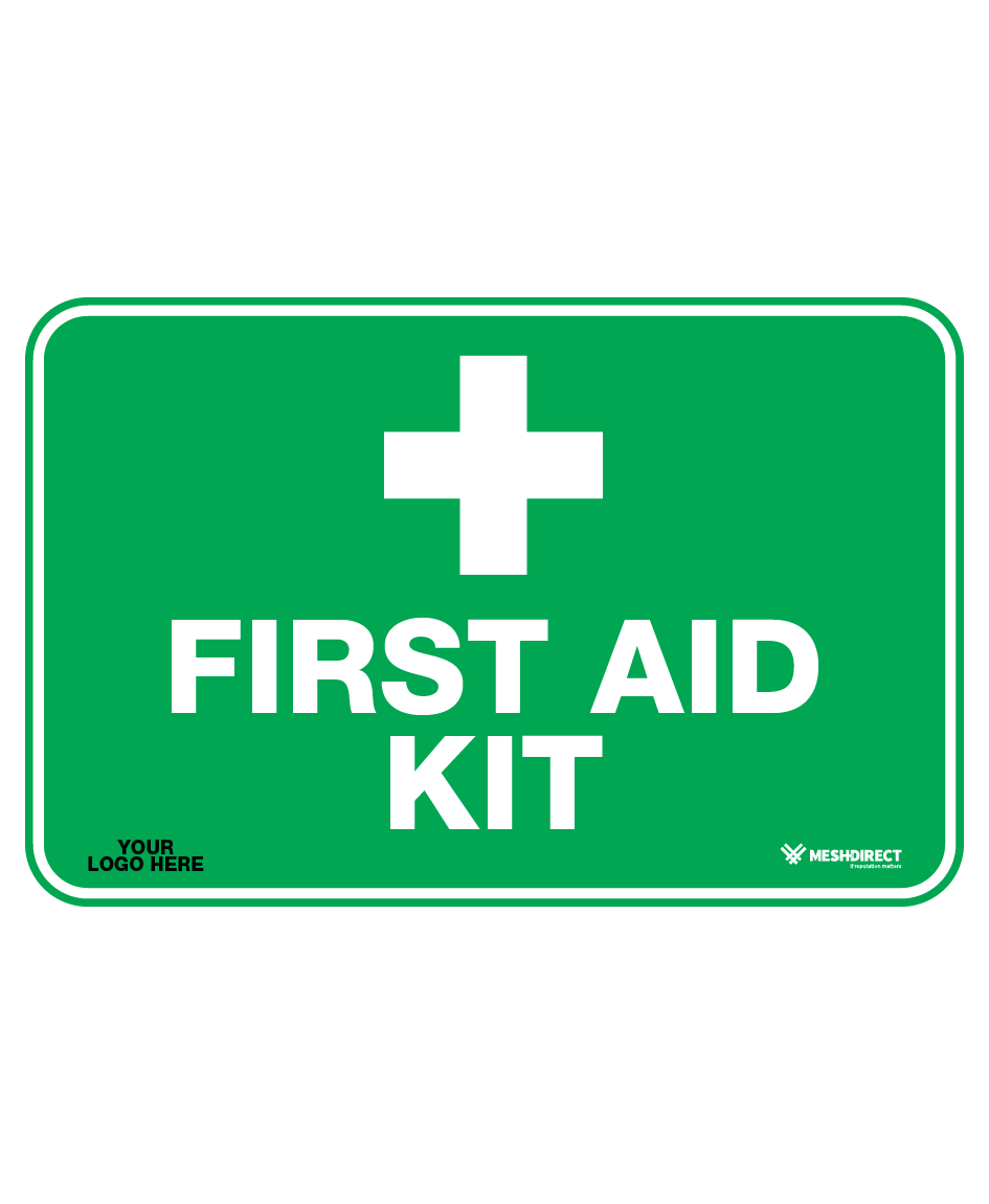 First Aid Kit Safety Sign