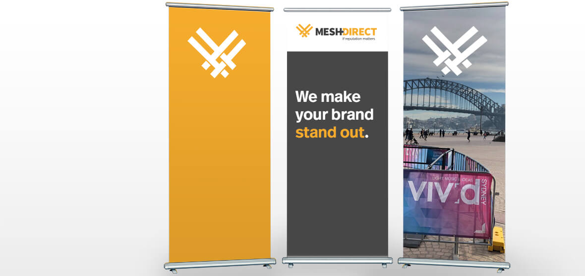 Pull Up Banners Mesh Direct