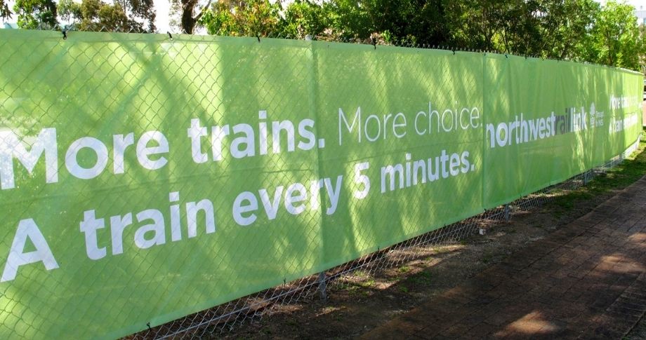 NSW Transport North Connex Mesh banners