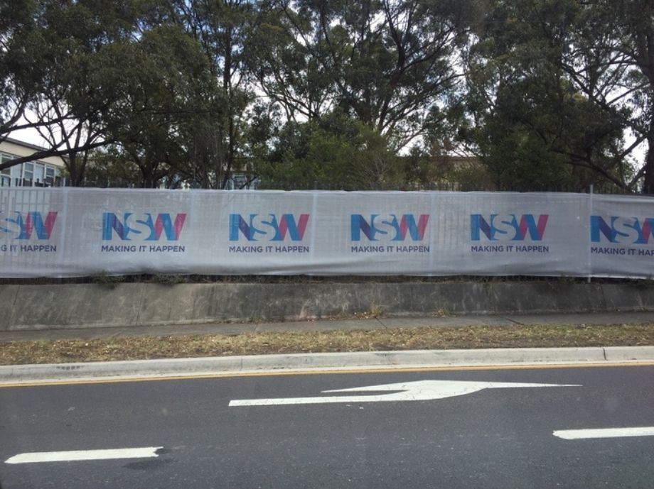 Transport NSW Making it Happen banner mesh