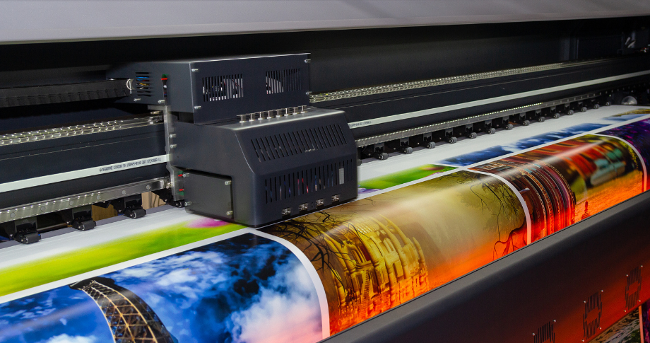 A printer using CMYK ink 
