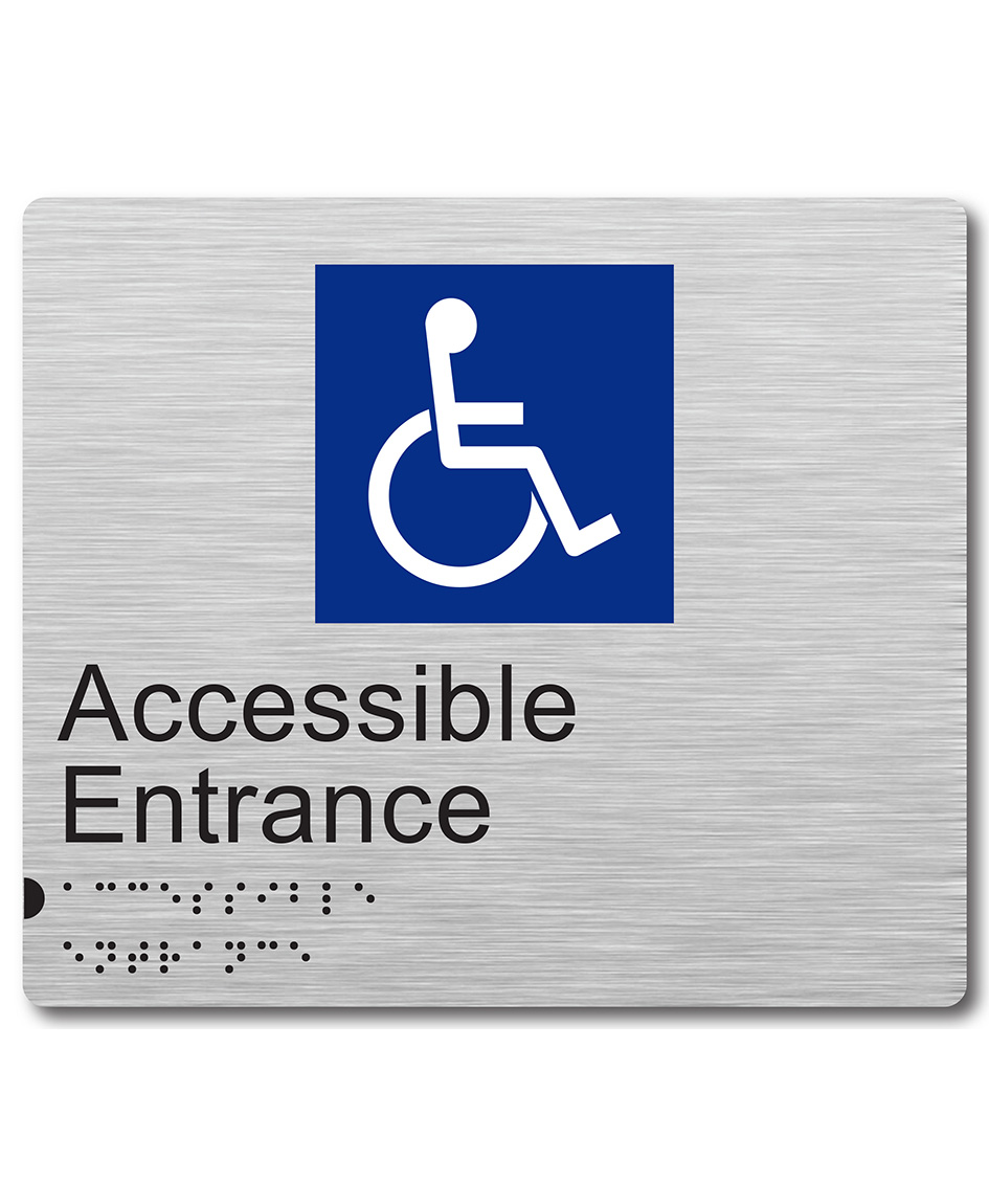 Accessible Entrance Braille Sign