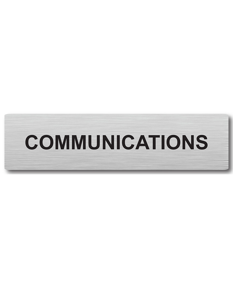 Door Plaque – Communications Sign