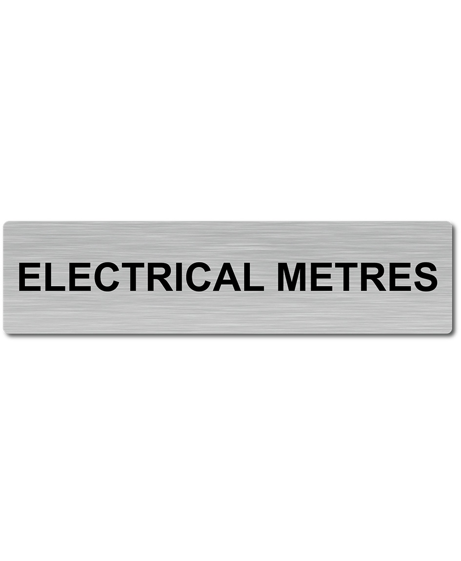 Door Plaque – Electrical Metres Sign