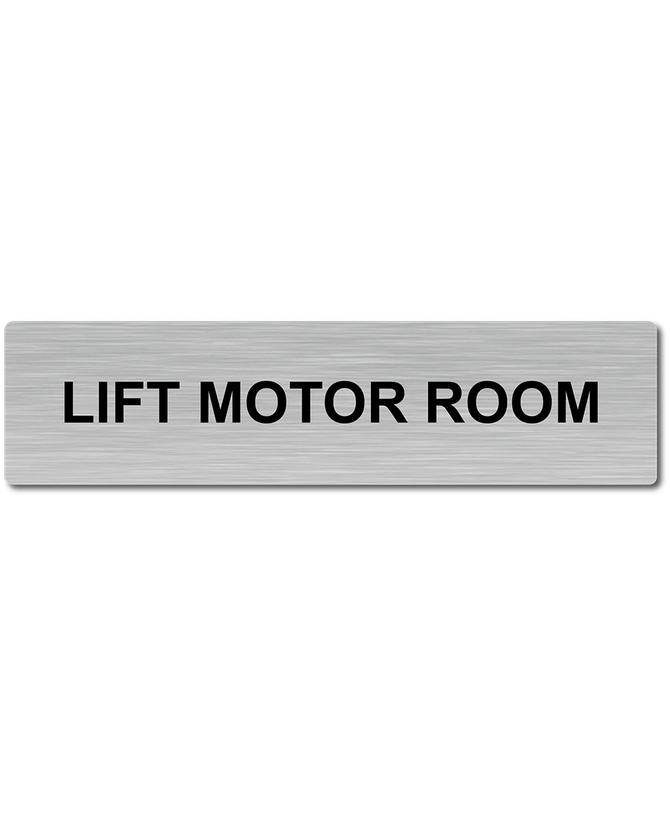 Door Plaque – Lift Motor Room Sign