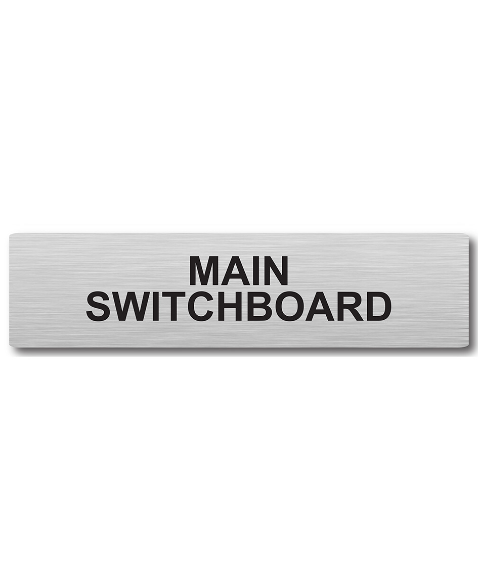 Door Plaque – Main Switchboard Sign