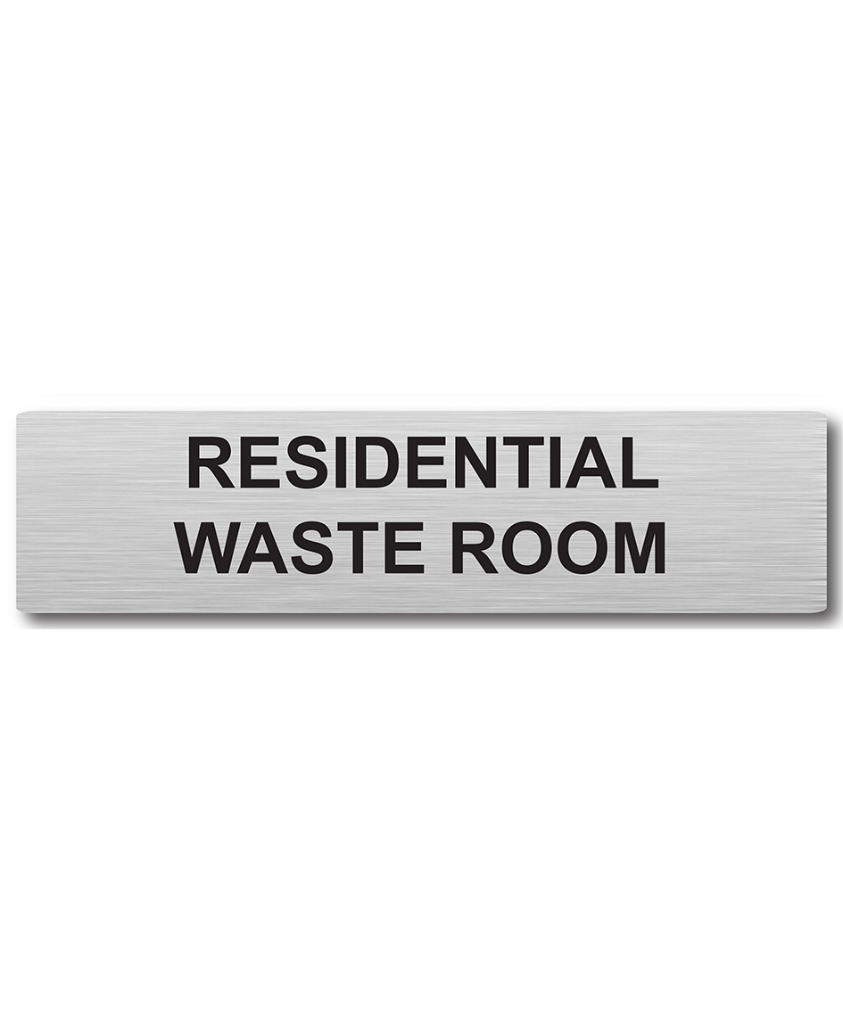 Door Plaque – Residential Waste Room Sign