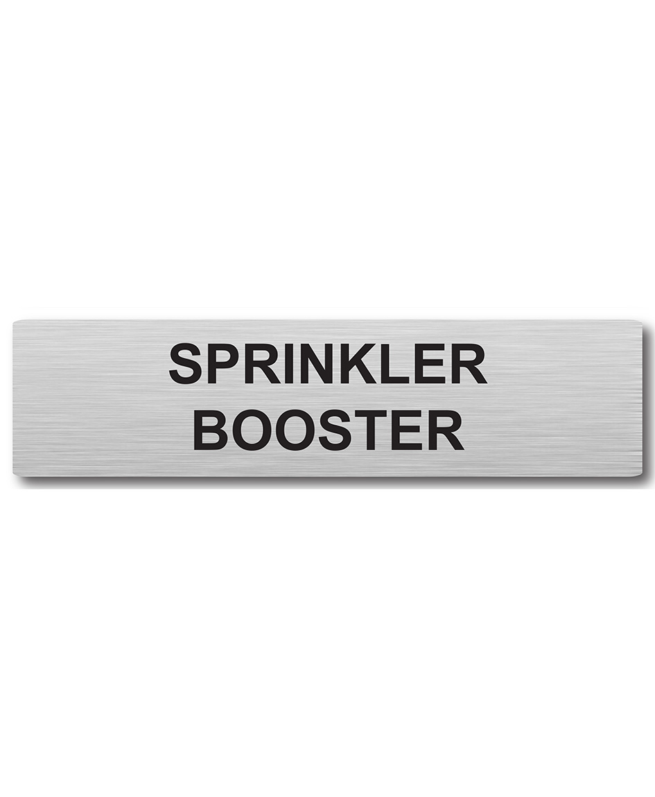 Door Plaque – Sprinkler Booster Sign