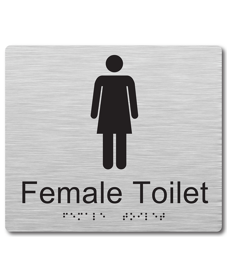 Female Toilet Braille Sign